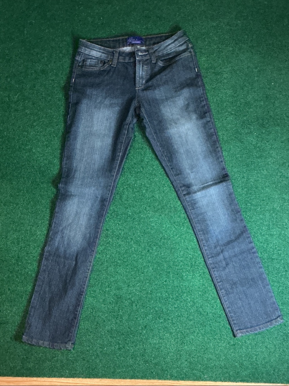 Miley Cyrus & Max Azria Straight Leg Jeans - Dark Blue Wash 9/30